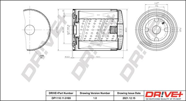 Dr!ve+ DP1110.11.0165 - Масляный фильтр www.autospares.lv