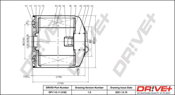 Dr!ve+ DP1110.11.0162 - Oil Filter www.autospares.lv