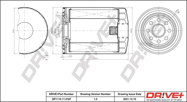 Dr!ve+ DP1110.11.0167 - Eļļas filtrs www.autospares.lv