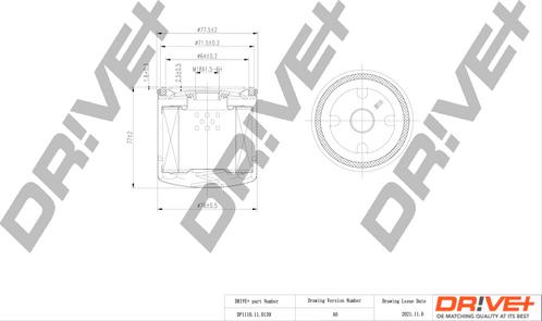 Dr!ve+ DP1110.11.0139 - Масляный фильтр www.autospares.lv