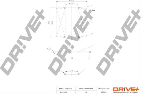 Dr!ve+ DP1110.11.0123 - Eļļas filtrs autospares.lv