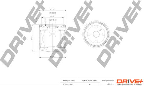 Dr!ve+ DP1110.11.0311 - Eļļas filtrs autospares.lv