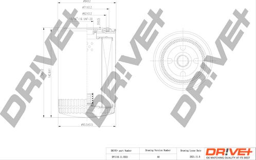 Dr!ve+ DP1110.11.0321 - Eļļas filtrs autospares.lv