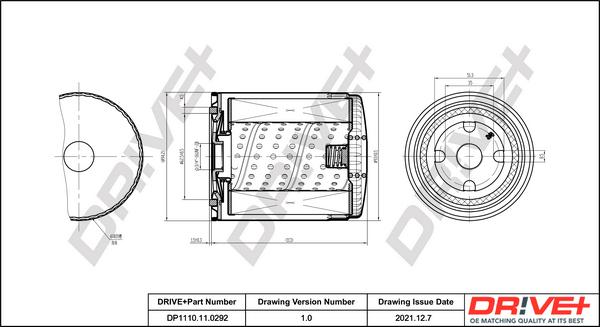 Dr!ve+ DP1110.11.0292 - Oil Filter www.autospares.lv