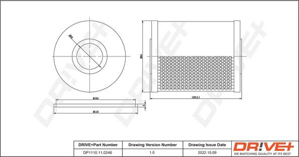 Dr!ve+ DP1110.11.0246 - Eļļas filtrs autospares.lv