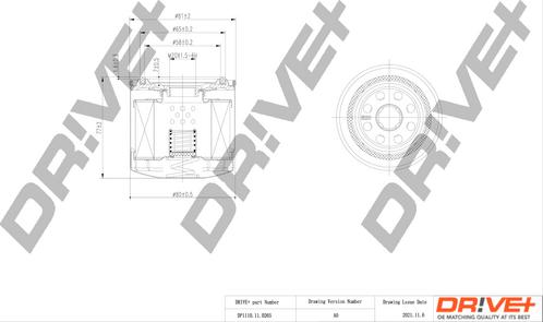 Dr!ve+ DP1110.11.0265 - Eļļas filtrs www.autospares.lv