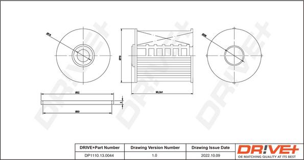 Dr!ve+ DP1110.13.0044 - Degvielas filtrs autospares.lv