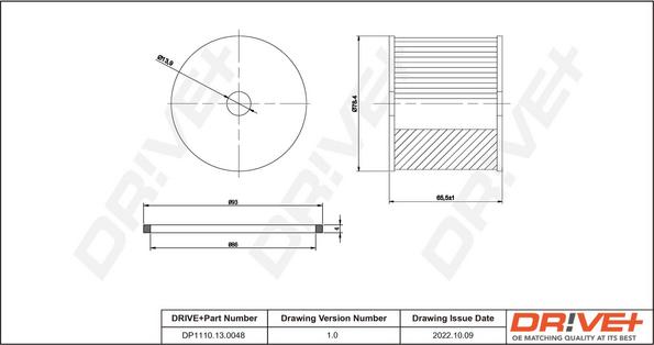 Dr!ve+ DP1110.13.0048 - Degvielas filtrs autospares.lv