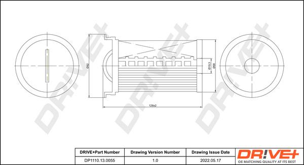 Dr!ve+ DP1110.13.0055 - Degvielas filtrs www.autospares.lv