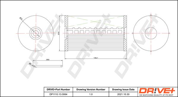 Dr!ve+ DP1110.13.0064 - Degvielas filtrs www.autospares.lv