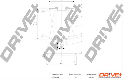 Dr!ve+ DP1110.13.0036 - Degvielas filtrs autospares.lv