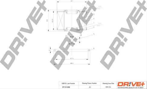 Dr!ve+ DP1110.13.0032 - Degvielas filtrs autospares.lv