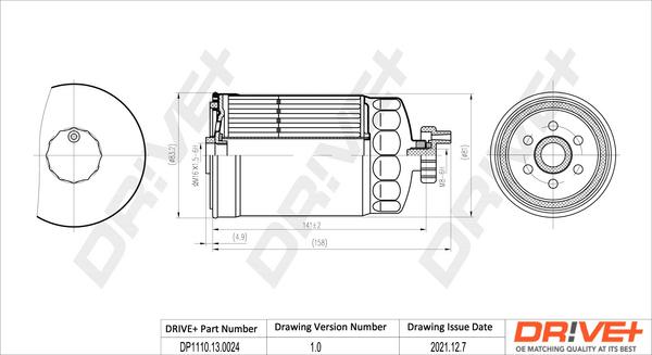 Dr!ve+ DP1110.13.0024 - Топливный фильтр www.autospares.lv