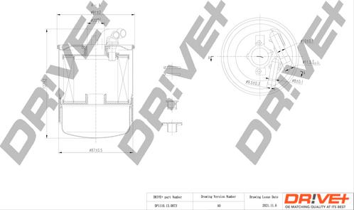 Dr!ve+ DP1110.13.0073 - Degvielas filtrs www.autospares.lv