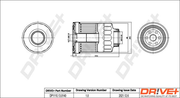 Dr!ve+ DP1110.13.0140 - Топливный фильтр www.autospares.lv