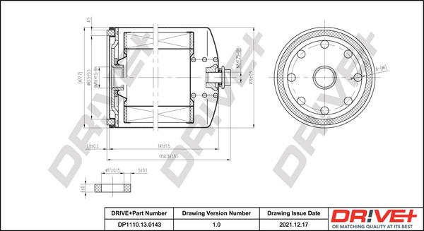 Dr!ve+ DP1110.13.0143 - Топливный фильтр www.autospares.lv