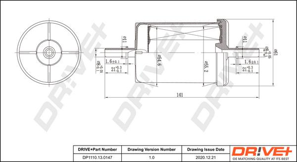 Dr!ve+ DP1110.13.0147 - Fuel filter www.autospares.lv