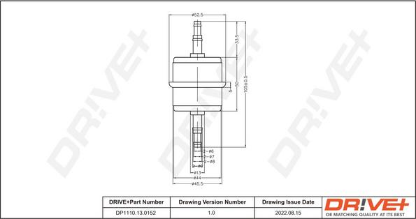 Dr!ve+ DP1110.13.0152 - Degvielas filtrs www.autospares.lv