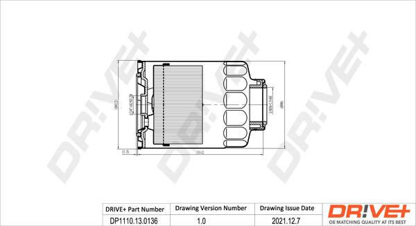 Dr!ve+ DP1110.13.0136 - Fuel filter www.autospares.lv