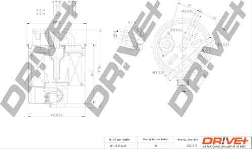 Dr!ve+ DP1110.13.0126 - Degvielas filtrs www.autospares.lv