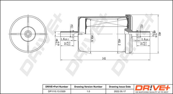 Dr!ve+ DP1110.13.0320 - Fuel filter www.autospares.lv