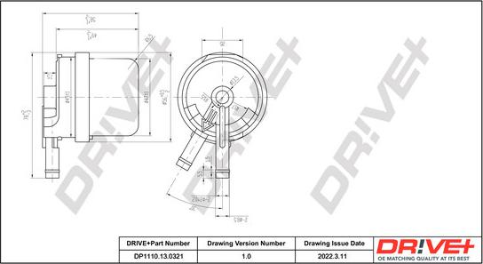 Dr!ve+ DP1110.13.0321 - Топливный фильтр www.autospares.lv