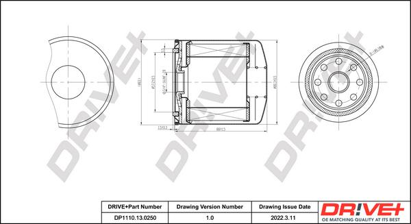 Dr!ve+ DP1110.13.0250 - Топливный фильтр www.autospares.lv