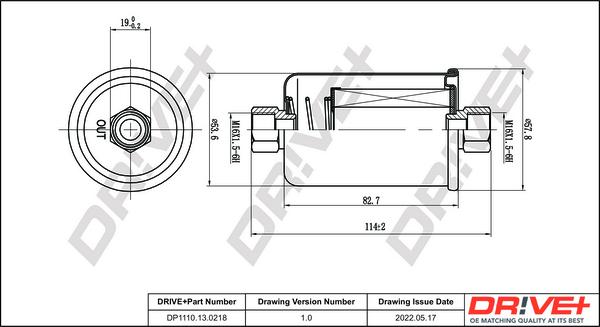 Dr!ve+ DP1110.13.0218 - Degvielas filtrs autospares.lv