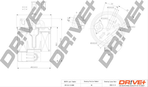 Dr!ve+ DP1110.13.0280 - Degvielas filtrs www.autospares.lv