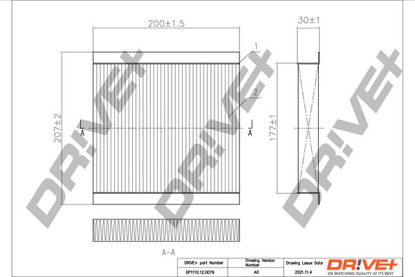 Dr!ve+ DP1110.12.0079 - Filter, interior air www.autospares.lv