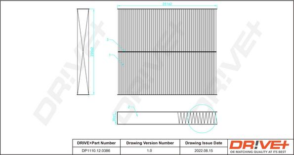 Dr!ve+ DP1110.12.0386 - Filter, interior air www.autospares.lv