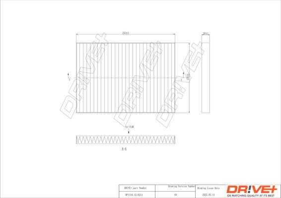 Dr!ve+ DP1110.12.0214 - Filtrs, Salona telpas gaiss www.autospares.lv