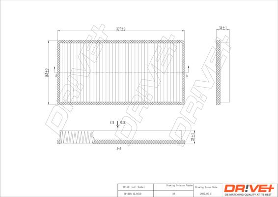 Dr!ve+ DP1110.12.0210 - Filtrs, Salona telpas gaiss www.autospares.lv