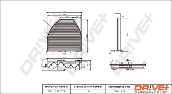 Dr!ve+ DP1110.12.0272 - Filtrs, Salona telpas gaiss www.autospares.lv