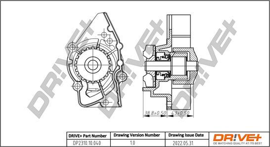 Dr!ve+ DP2310.10.040 - Ūdenssūknis autospares.lv