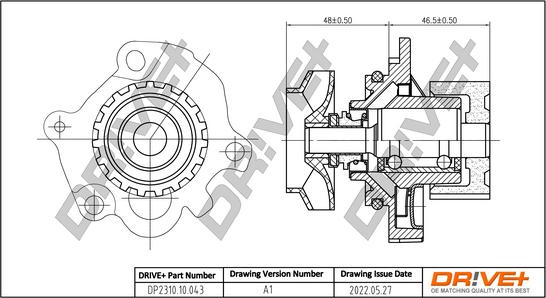 Dr!ve+ DP2310.10.043 - Water Pump www.autospares.lv