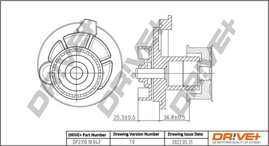 Dr!ve+ DP2310.10.042 - Water Pump www.autospares.lv