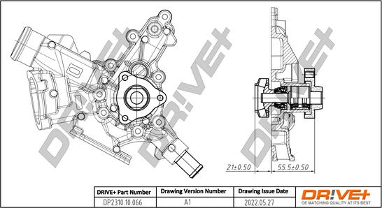 Dr!ve+ DP2310.10.066 - Водяной насос www.autospares.lv