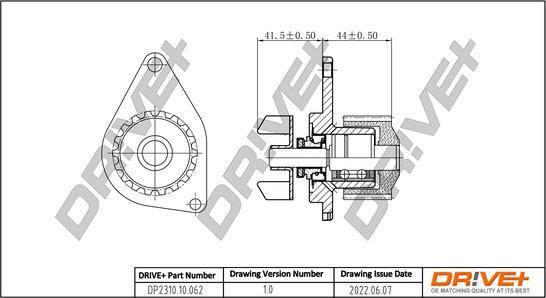 Dr!ve+ DP2310.10.062 - Water Pump www.autospares.lv