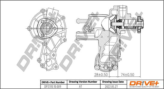 Dr!ve+ DP2310.10.009 - Water Pump www.autospares.lv