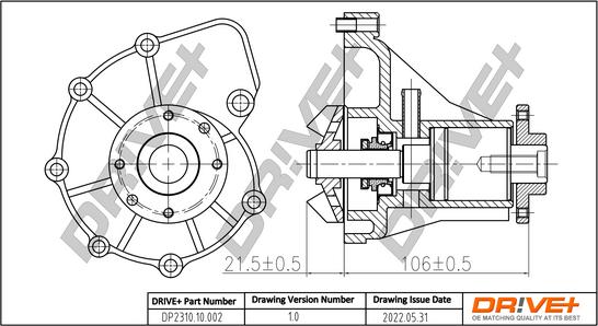 Dr!ve+ DP2310.10.002 - Ūdenssūknis www.autospares.lv