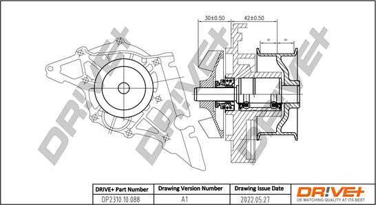 Dr!ve+ DP2310.10.088 - Ūdenssūknis www.autospares.lv