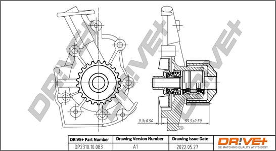 Dr!ve+ DP2310.10.083 - Ūdenssūknis www.autospares.lv