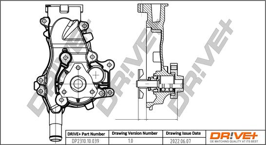 Dr!ve+ DP2310.10.039 - Ūdenssūknis autospares.lv