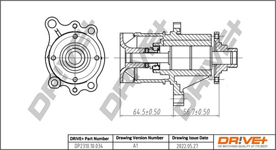 Dr!ve+ DP2310.10.034 - Water Pump www.autospares.lv