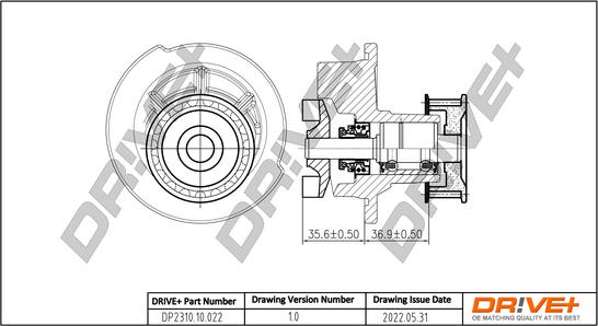 Dr!ve+ DP2310.10.022 - Ūdenssūknis www.autospares.lv