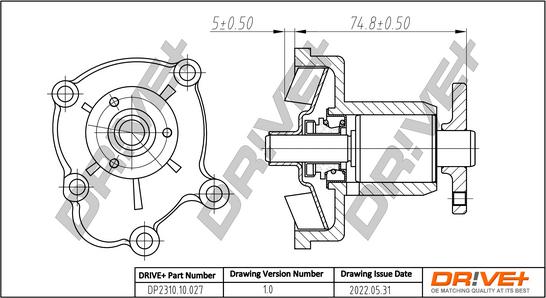 Dr!ve+ DP2310.10.027 - Ūdenssūknis www.autospares.lv