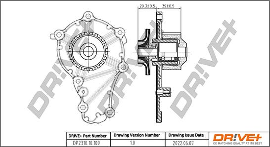 Dr!ve+ DP2310.10.109 - Ūdenssūknis www.autospares.lv