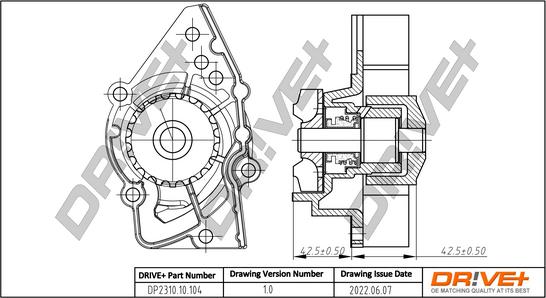 Dr!ve+ DP2310.10.104 - Ūdenssūknis www.autospares.lv