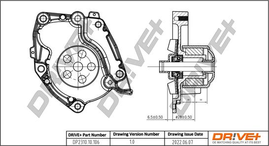 Dr!ve+ DP2310.10.106 - Ūdenssūknis www.autospares.lv